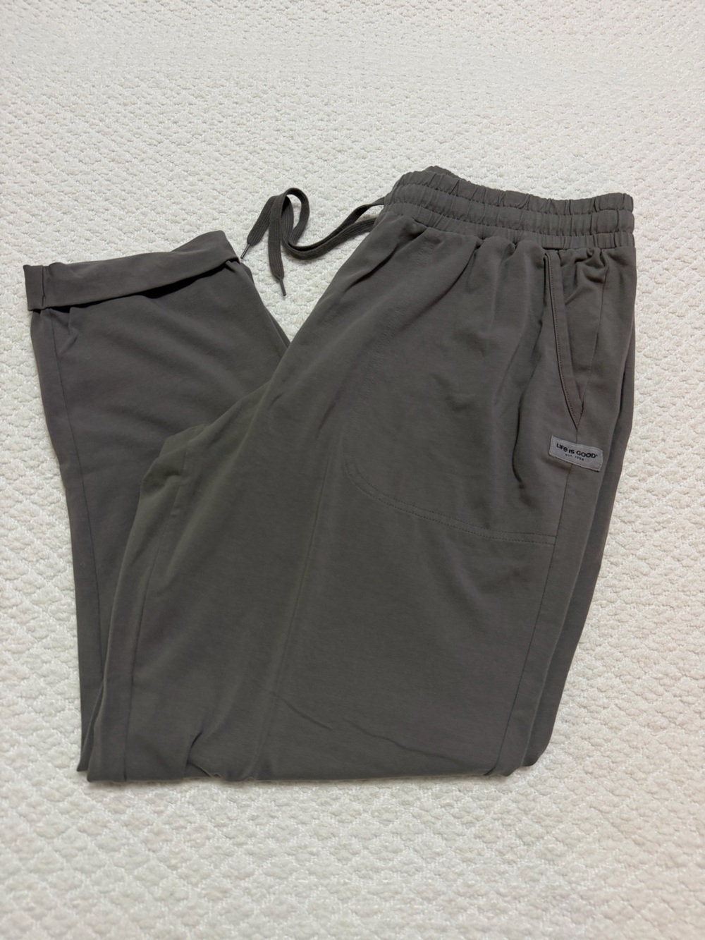 Life Is Good Crusher-FLEX Joggers Grey Women’s Size Medium